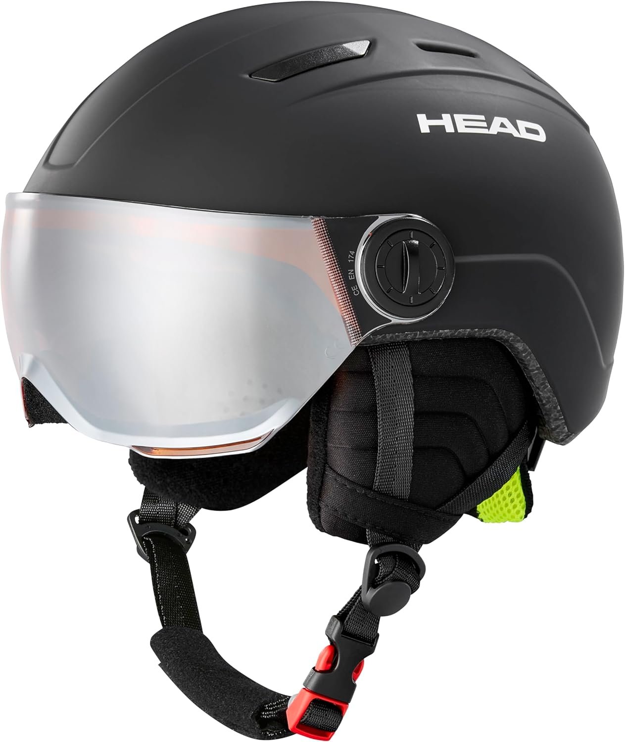 Горнолыжный шлем HEAD MOJO Visor XS/S (52-56) Black, фото №1
