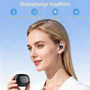 Навушники-перекладачі AI LustLocke, 156 мов і 7 режимів, білі synthetic.ua - Фото 1