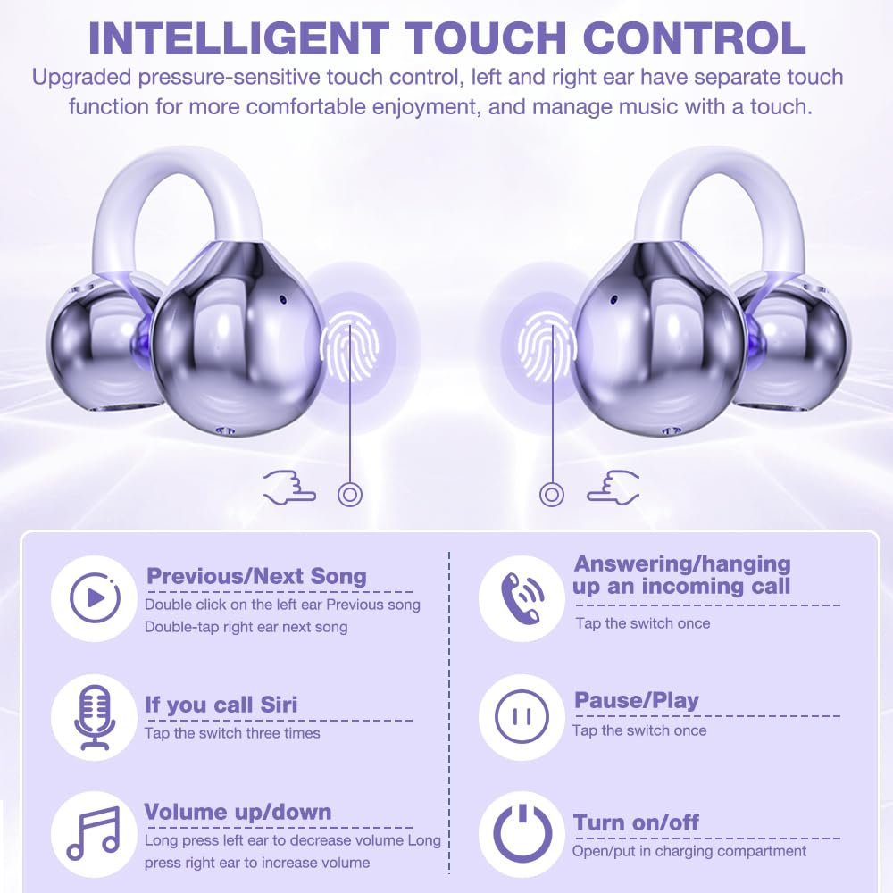 Наушники-переводчики, Bluetooth-наушники с открытым ухом, 144 языков с приложением, фото №4