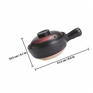 Ківш для тушкування маленький з плоским дном термостійкий антиковзний дизайн synthetic.ua - Фото 1