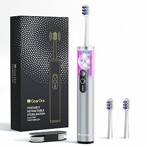 Електрична зубна щітка GearOra з UVC-стерилізацією антибактеріальна Срібляста - Фото 1
