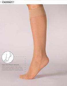 Носки Calzitaly 6 пар женских носков из эластичной лайкры Тонкие элегантные гольфы Черный, телесный 18 ден Сделано в Италии synthetic.ua - Фото 1