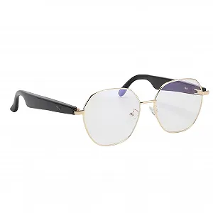 Умные очки для перевода Bluetooth 6.0 с фильтром синего света и золотой оправой для путешествий и встреч - Фото 1