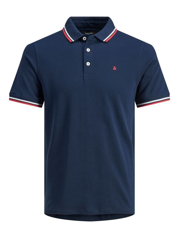 Поло JJEPAULOS POLO SS NOOS PS 12143859- Blazer Jack&Jones Темно-синій 2XL, фото №5