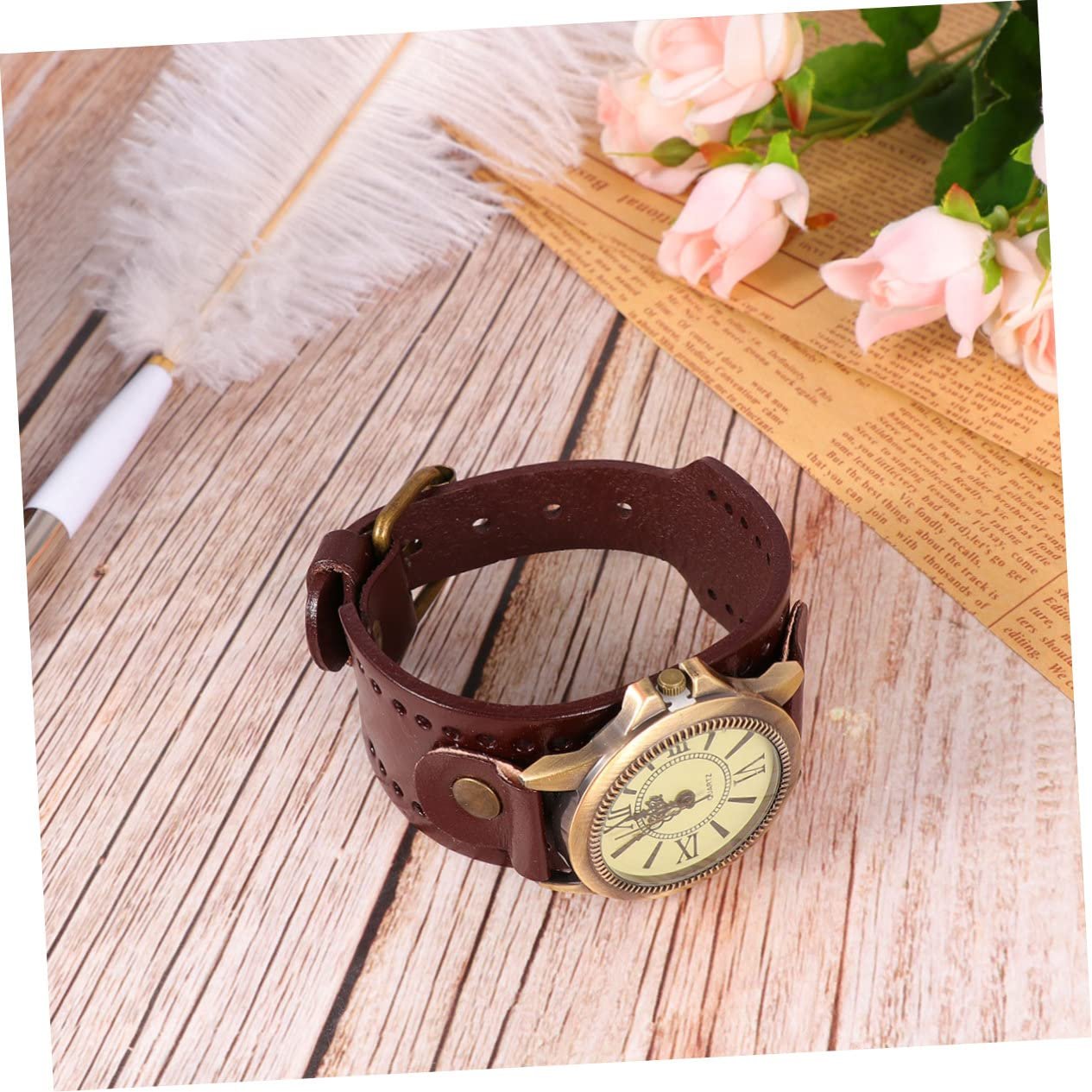 Часы PartyKindom Антикварные Ретро Женские Кожаные, фото №4
