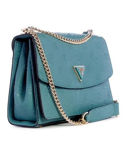 Сумка через плече GUESS Жіноча Cresidia Convertible Flap, Блакитно-зелений/Відтінок раю (Trace of Paradise), One Size, фото №2