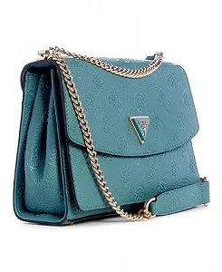 Сумка через плече GUESS Жіноча Cresidia Convertible Flap, Блакитно-зелений/Відтінок раю (Trace of Paradise), One Size synthetic.ua - Фото 1