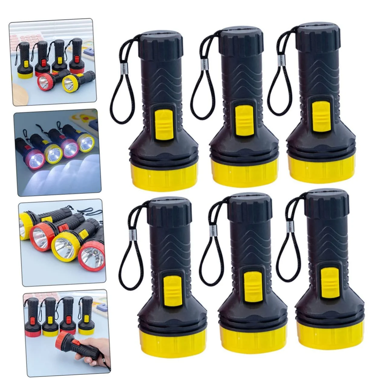 Ліхтарик Міні LED Дитячий для школи, вечірок, надзвичайних ситуацій, для вулиці, ABS, набір 6 штук, фото №5