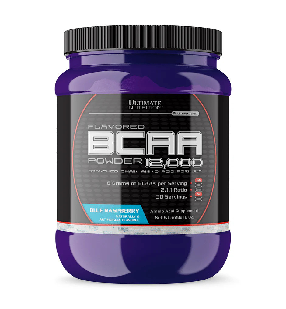 Аминокислоты Ultimate nutrition BCAA 12,000 228 г Blue Raspberry, фото №1