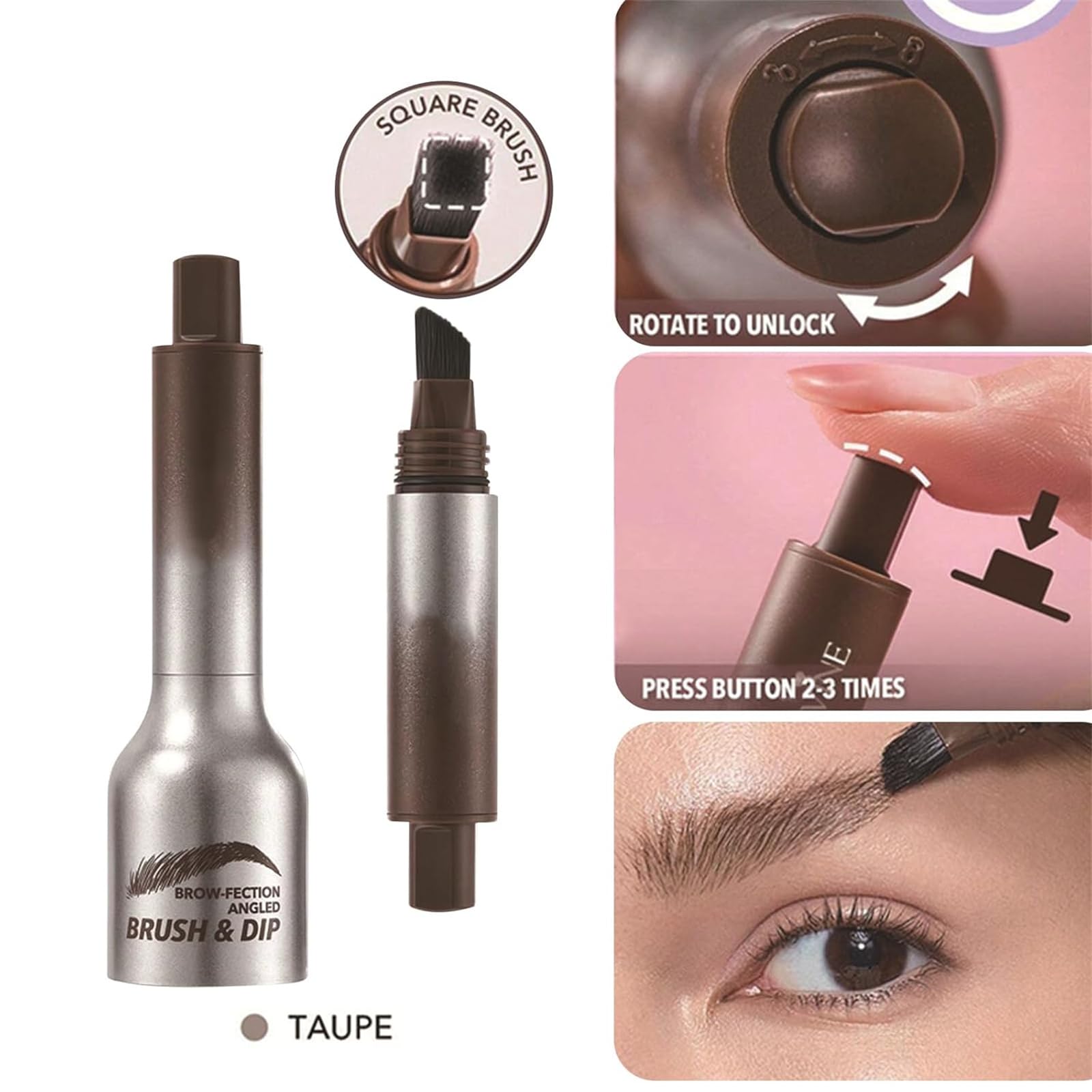 Рідка пензлик для брів водостійкий олівець для брів #01, фото №5