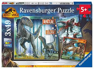 Пазл Ravensburger Jurassic World Dominion 3 x 49 деталей - Фото 1