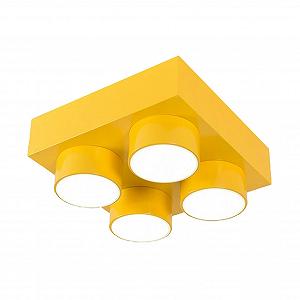 Светильник потолочный Metallic Building Block LED Акриловый Желтый 50* - Фото 1