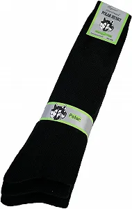 Гольфы Normani Original Polar Husky с полным плюшем и овечьей шерстью, очень теплые, идеально подходят для ботинок, чтобы никогда не мерзли ноги, черные, 6 пар - Фото 1