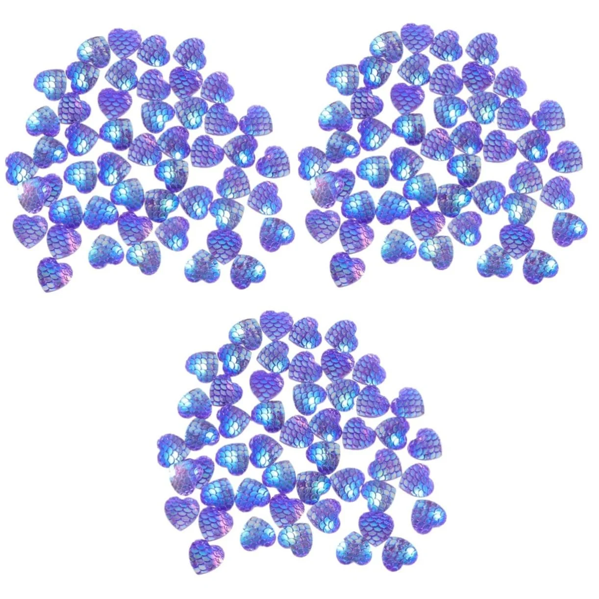 Стразы Полимерная Глина Круглые Смола AB Цветные 150шт Форма Сердце для Аксессуаров для Ювелирных Изделий, фото №1