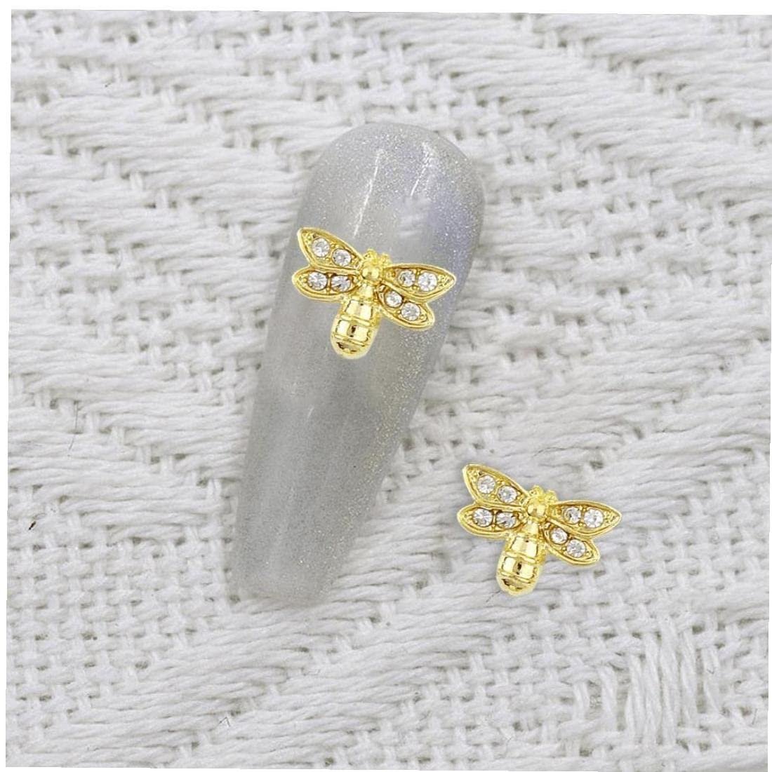 Металевий Шарм для Нігтів, 3D Позолочені Стрази Аксесуар для Дизайну, фото №5