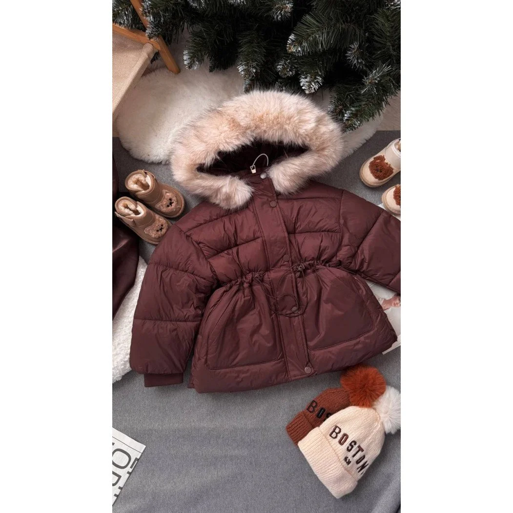 Тепла куртка з хутряним капюшоном від 100 до 160 см на холодну осінь та єврозиму!, фото №4