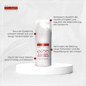 Коллагеновый крем для ног Collagen Foot Cream для сухой кожи и потрескавшихся пяток 50 мл synthetic.ua - Фото 1