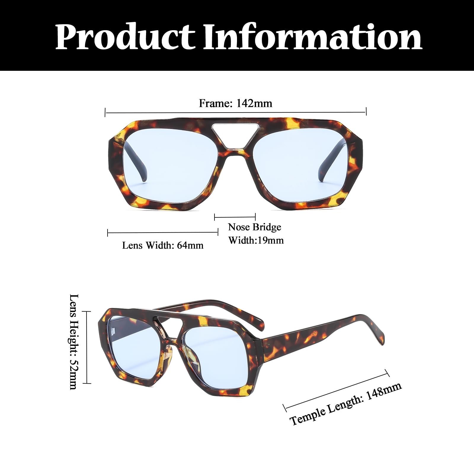 Солнцезащитные очки Авиатор LJCZKA Retro Квадратные с двойным мостиком Классические 70-х Плоские с защитой UV400, фото №3 Солнцезащитные очки Авиатор LJCZKA Retro Квадратные с двойным мостиком Классические 70-х Плоские с защитой UV400, фото №3