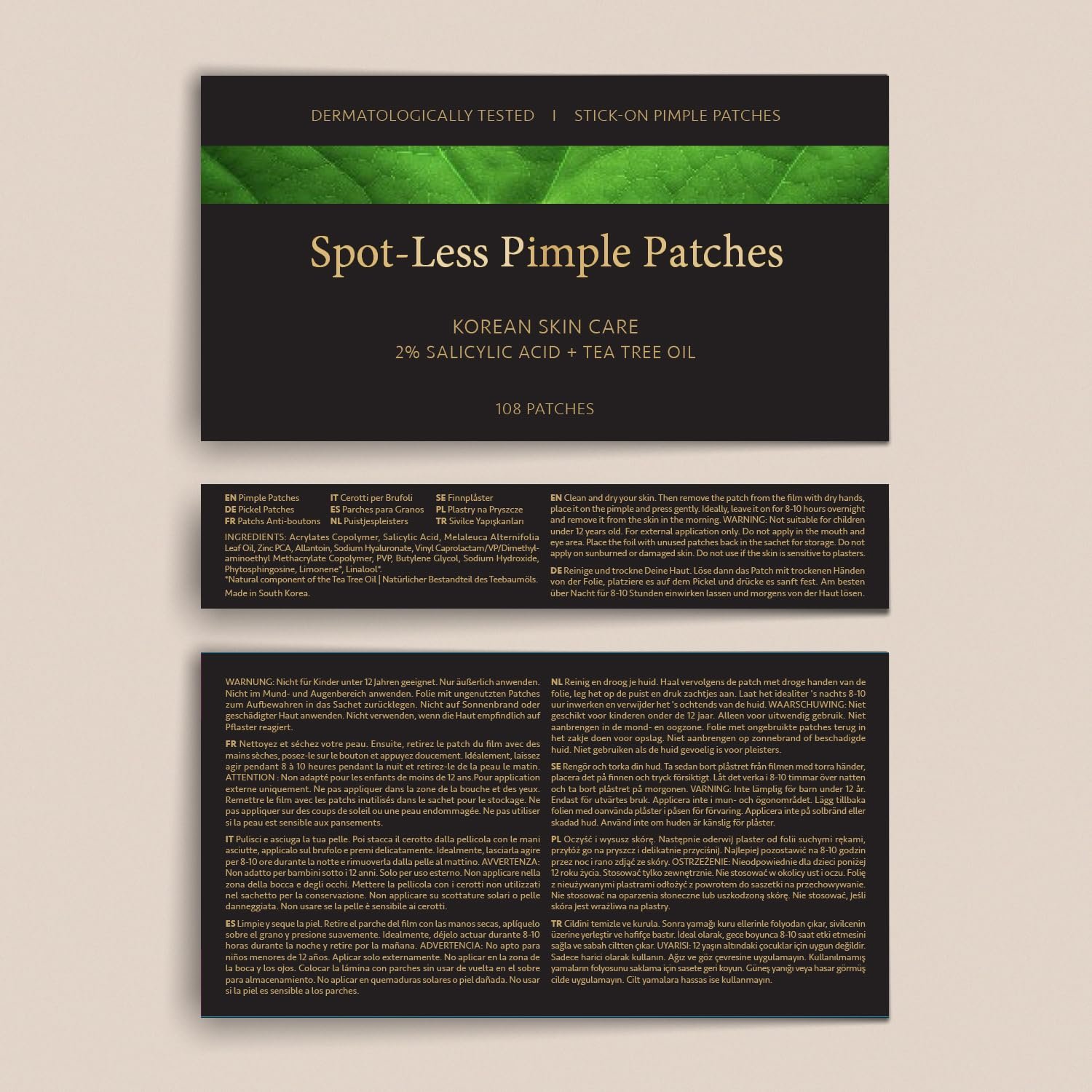 Патчі від прищів Satin Naturel Invisible з 2% саліциловою кислотою та олією чайного дерева - 108 шт., фото №10