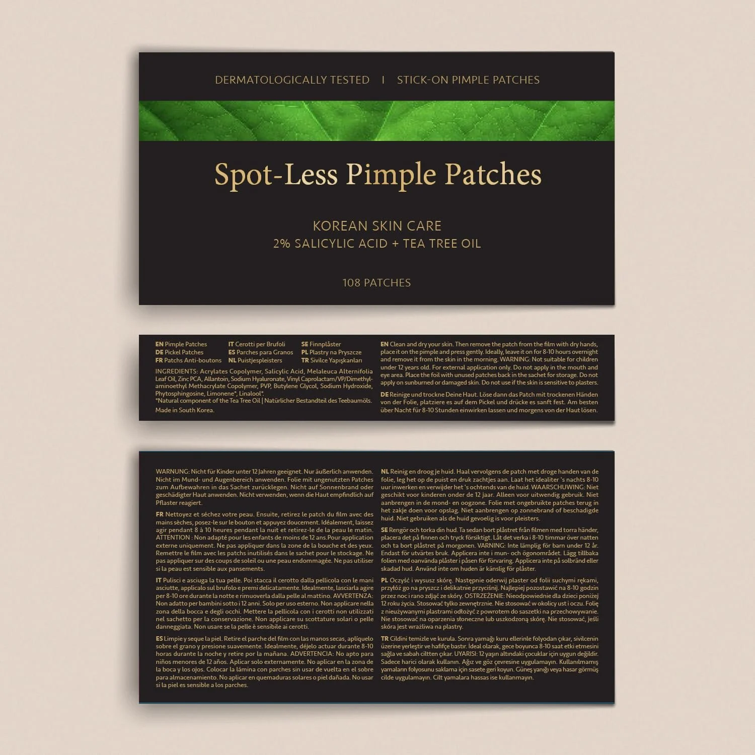 Патчі від прищів Satin Naturel Invisible з 2% саліциловою кислотою та олією чайного дерева - 108 шт., фото №10