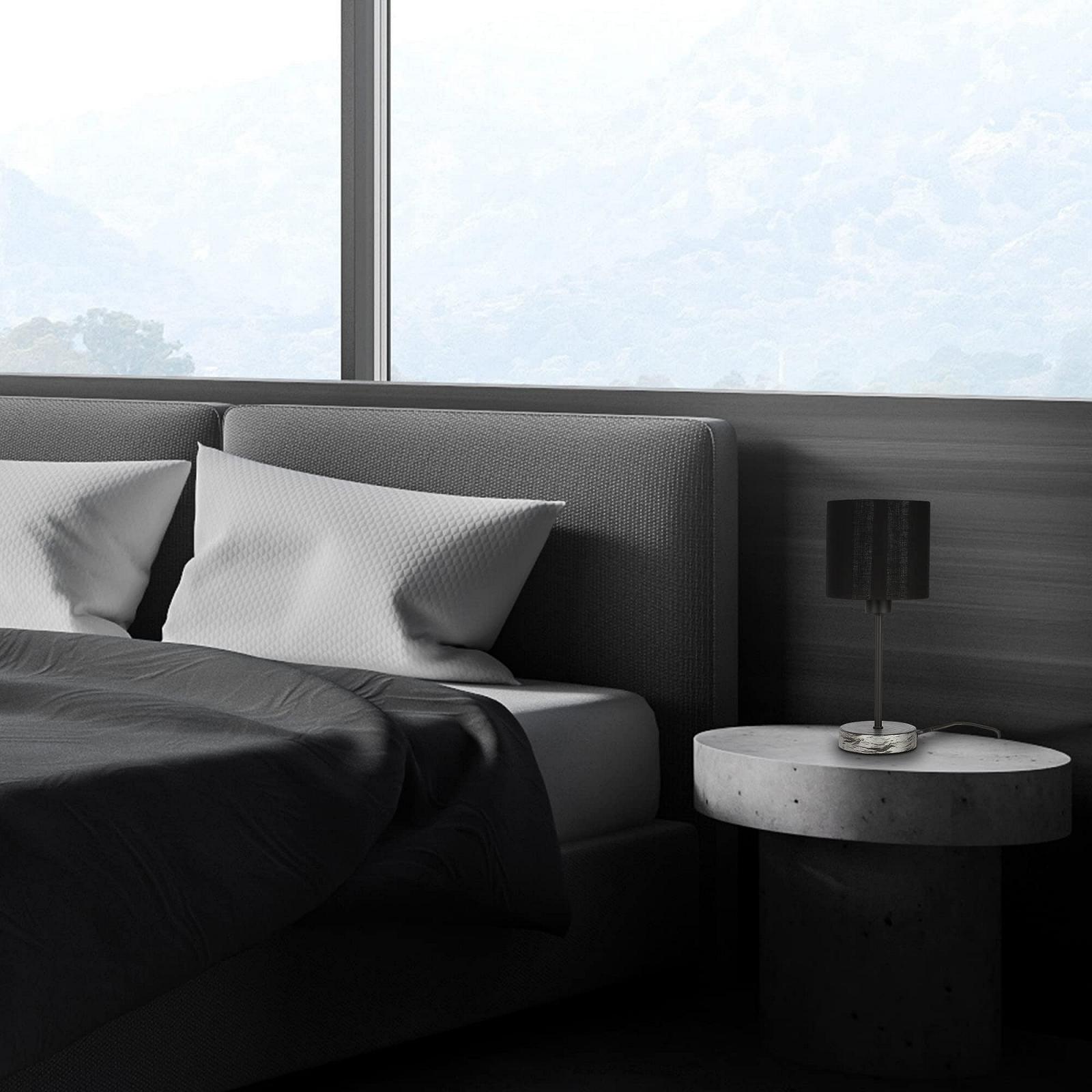 Настольная лампа BRILONER с тканевым абажуром E14 макс. 25 Вт 28 x 13 см черная, фото №4