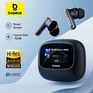 Наушники Baseus Bowie M2s Ultra Hi-Res LHDC ANC -52dB BT5.4 Black - Фото 1