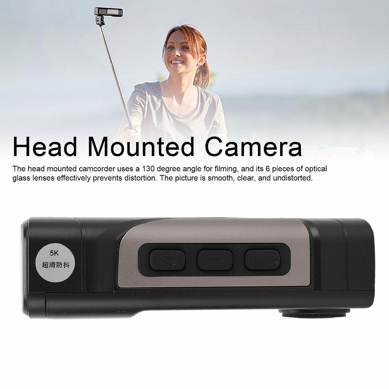 Екшн-камера Asixxsix 5K Video 30FPS Ultra HD з 1/4 Thread Hole Auto Focus Anti Shake 130 Degree Wide Angle для зйомки влогів при їзді на велосипеді, фото №5
