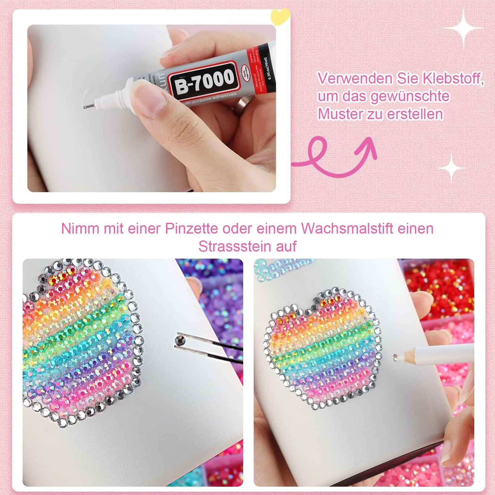 Набор страз для ногтей Glitter Stones Nails Set круглые глянцевые 3 мм 24 цвета 19200 шт с пинцетом и восковым карандашом, фото №4 Набор страз для ногтей Glitter Stones Nails Set круглые глянцевые 3 мм 24 цвета 19200 шт с пинцетом и восковым карандашом, фото №4