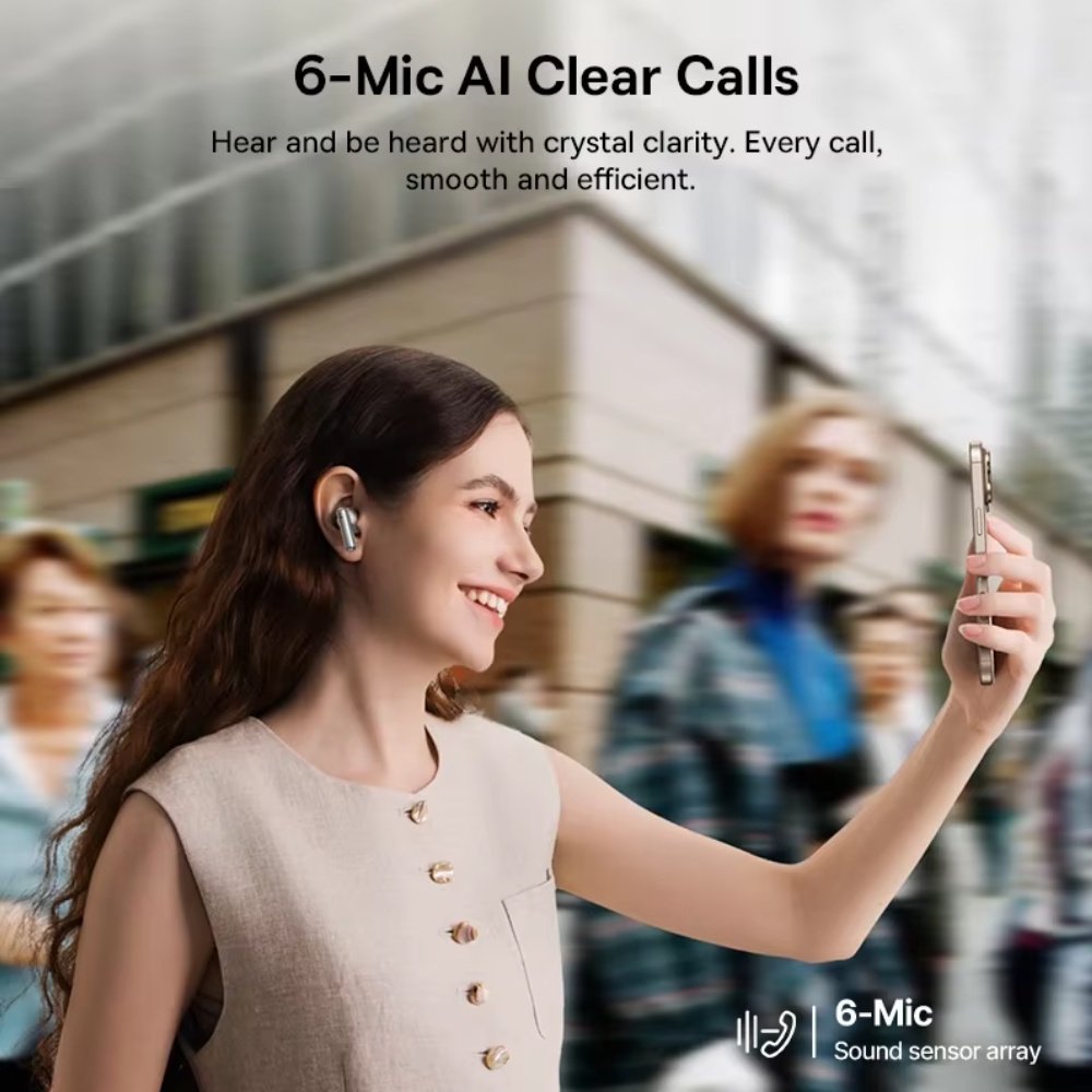 Навушники Baseus Bowie MP1 Hi-Res LDAC ANC -55dB 6-Mic Black, фото №5 Навушники Baseus Bowie MP1 Hi-Res LDAC ANC -55dB 6-Mic Black, фото №5