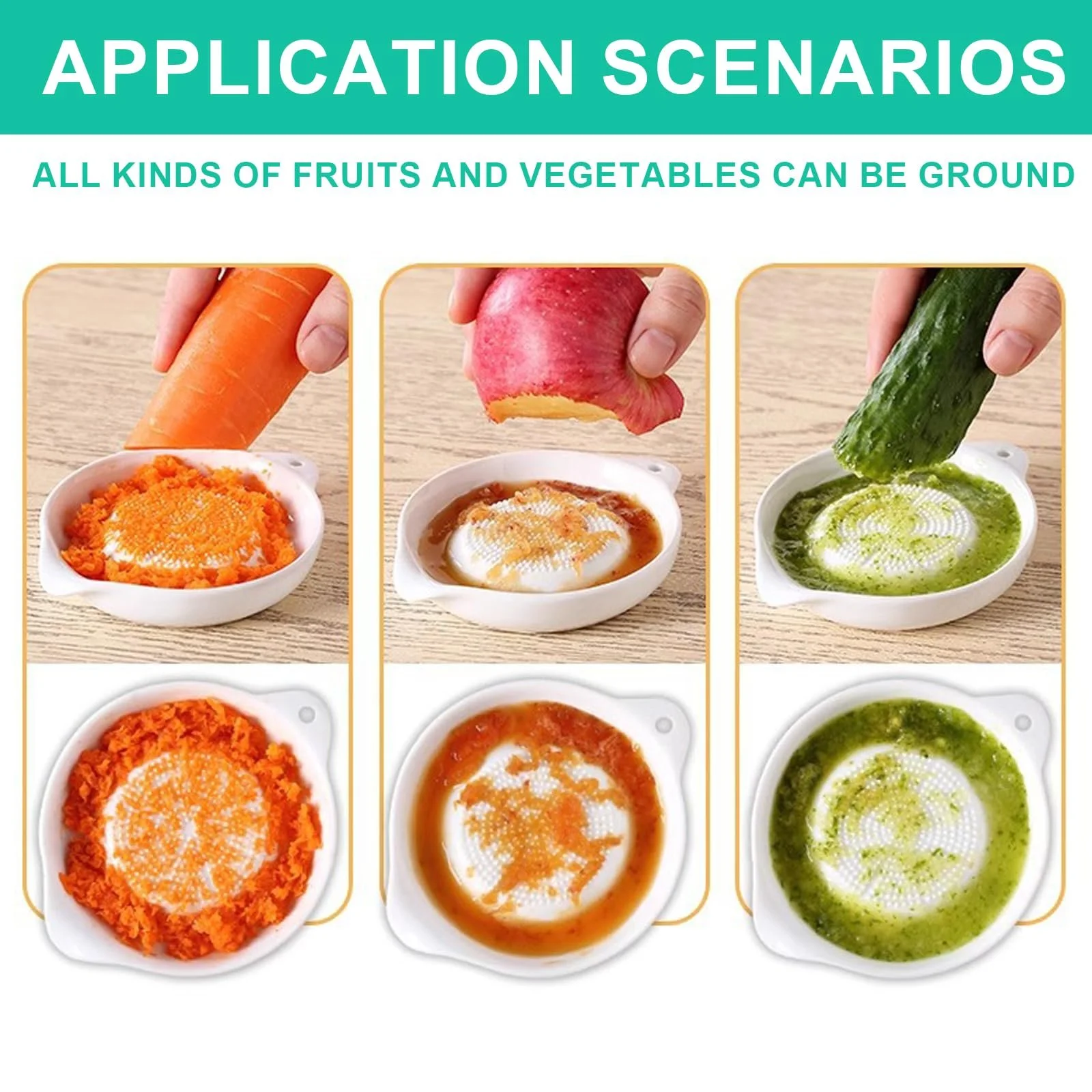 Набор керамической терки, круглый фарфоровый., фото №5 Набор керамической терки, круглый фарфоровый., фото №5