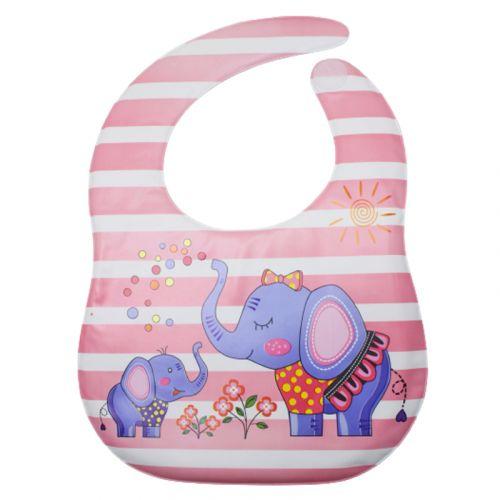 Слюнявчик с карманом Слон на липучке [tsi225705-ТSІ], фото №1