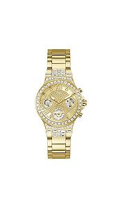 Жіночий Годинник GUESS Sports Multifunction Glitter with Crystals 36 мм - Рожевий Циферблат, Корпус та Браслет з Нержавіючої Сталі Рожевого Золота - Фото 1
