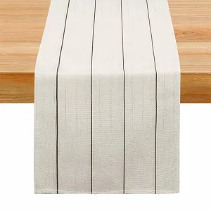 Купити Доріжка на стіл (A) Modern Striped 33 x 180 см Бежева - Фото 1 Доріжка на стіл (A) Modern Striped 33 x 180 см Бежева - Фото 1