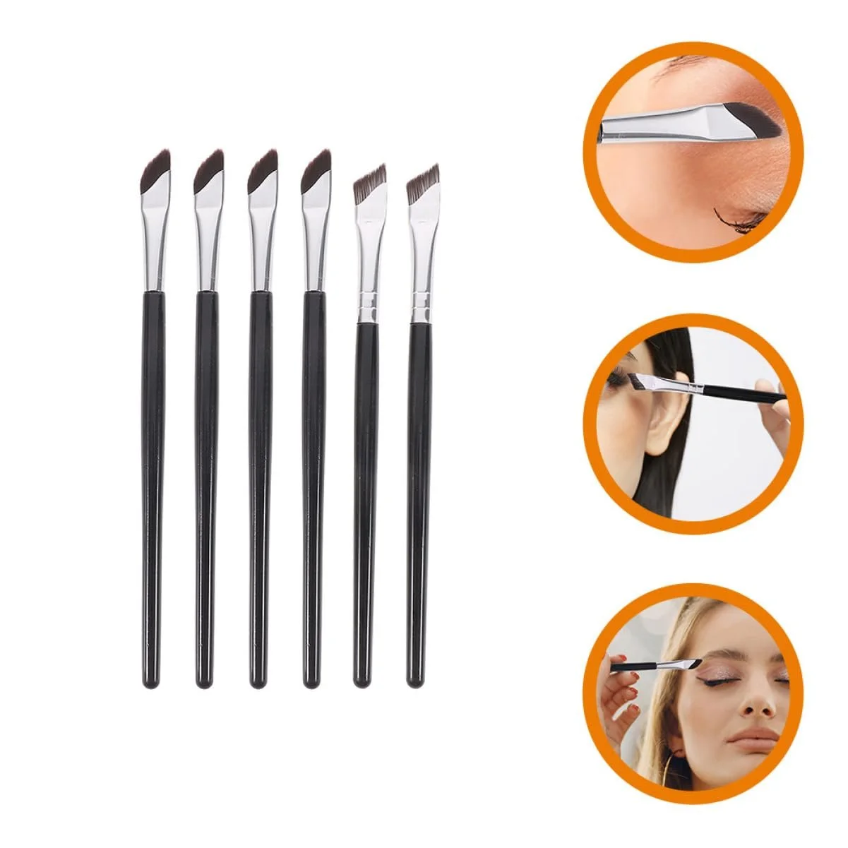 Набір пензлів для брів Mipcase, кутова, фото №4