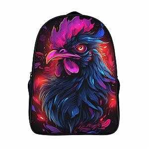 Шкільний рюкзак Cock DPEOANEBN для дівчаток-підлітків, шкільний ранець для початкової школи, дитяча шкільна сумка, повсякденний рюкзак, 40x28x16 см - Фото 1