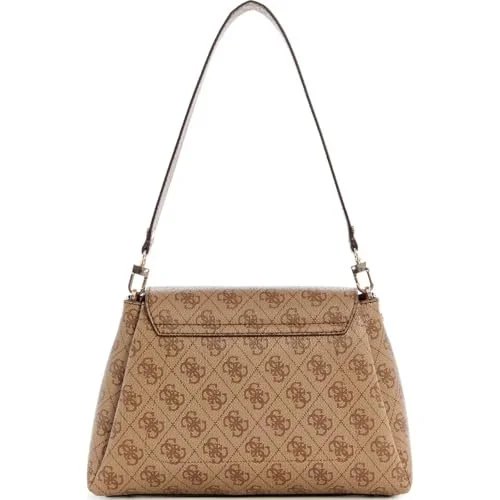 Сумка на плече Guess Sora Girlfriend Flap Shoulder Bag Latte Logo, фото №2
