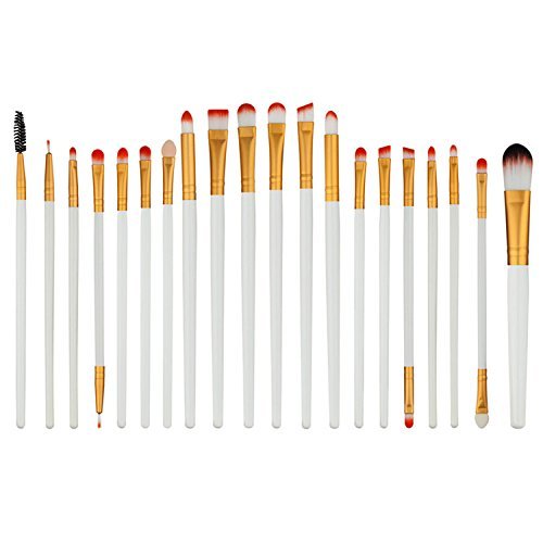 Набір кистей для макіяжу Chendongdong Beauty 20шт, платиновий, фото №6