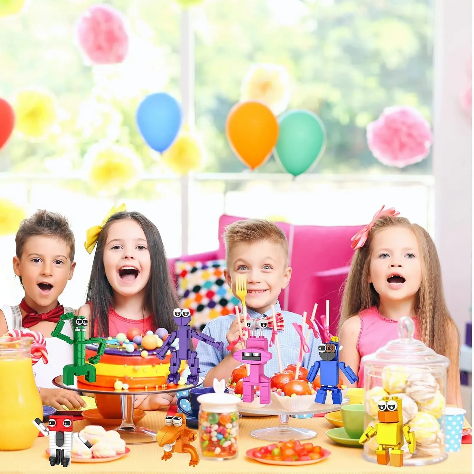 Набір міні-фігурок Rainbow Friends 7 штук Multi-coloured, фото №6