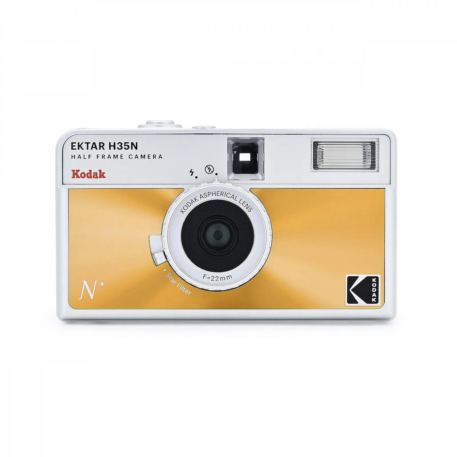 Плівкова фотокамера Kodak EKTAR H35N Half Format Film Camera Kit з плівкою Kodak Ultramax 400/24EXP 35mm Roll Film Glazed Orange, фото №2