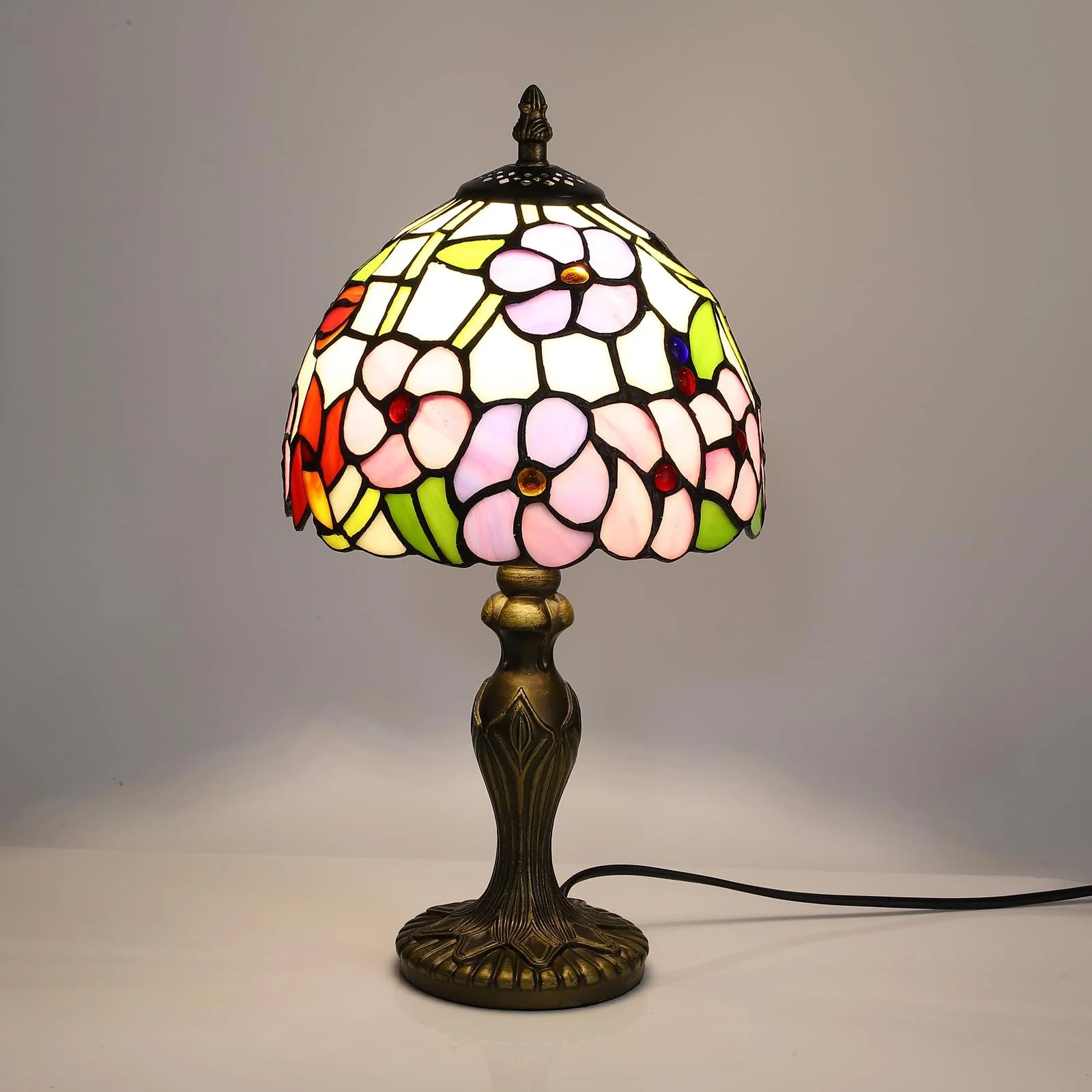 Настільна лампа Fumat Tiffany Small Retro Stained Glass 20 x 20 x 38 см, фото №3