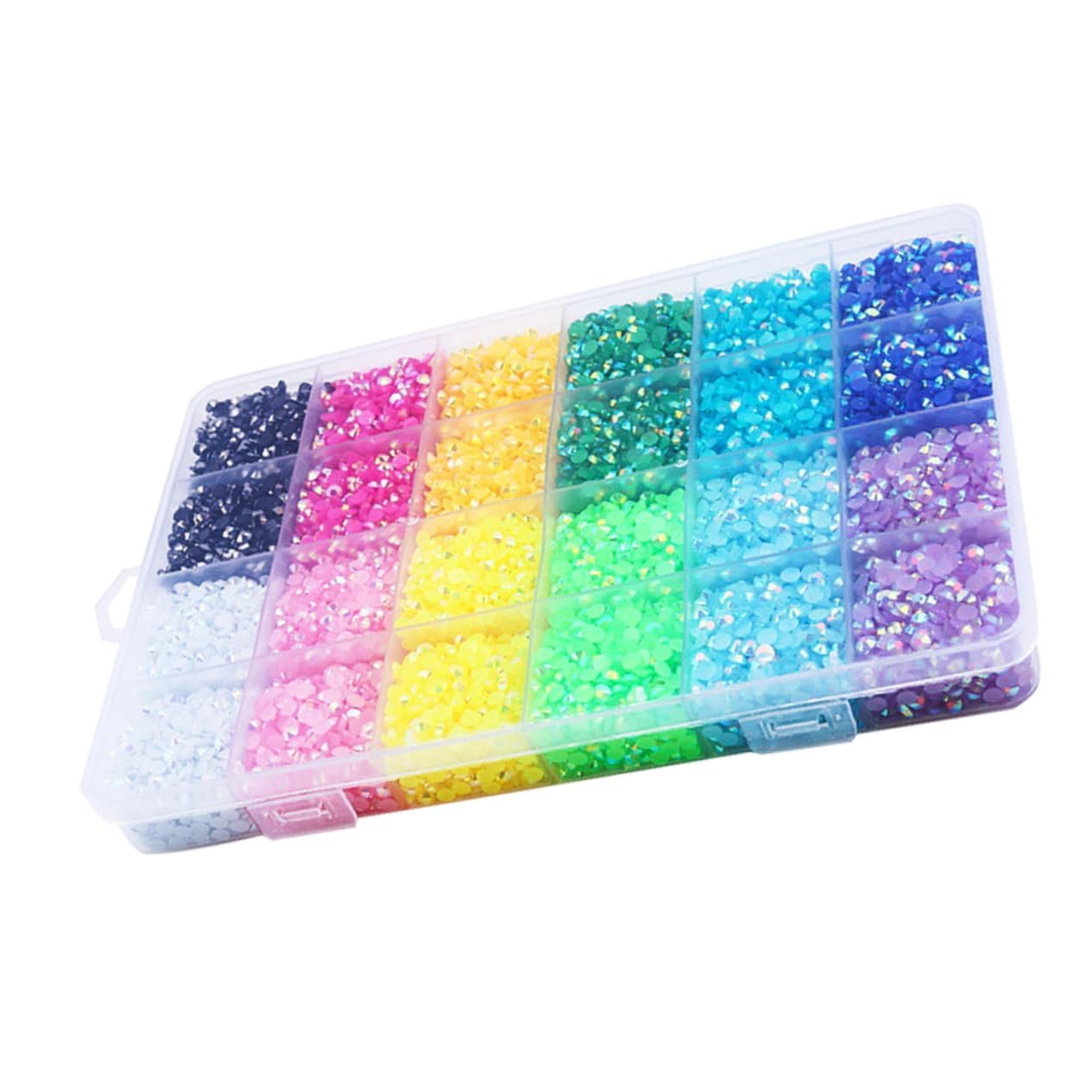 Стрази для нігтів Healeved Желейні смоляні діаманти Прозорі Аксесуари для манікюру, фото №1