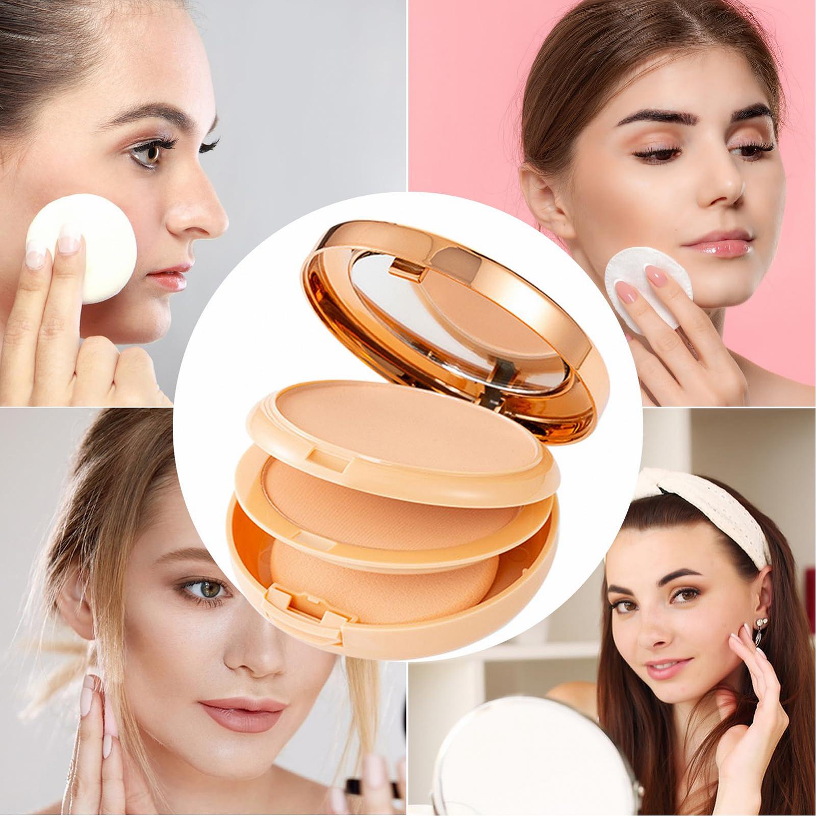 Пудра Wobblo Компактна Матова Легкий вага Довготривала Стълкість до поту, фото №4