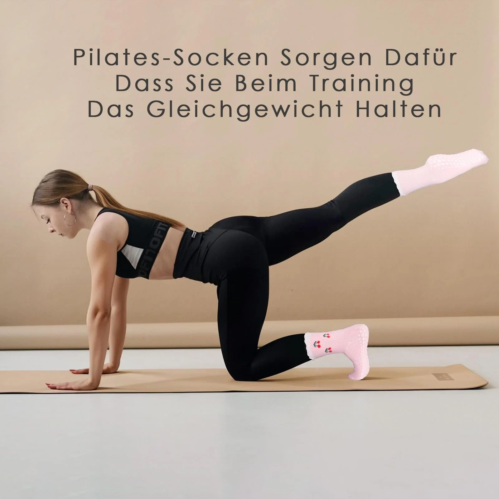 Носки для пилатеса Kaempe, 3 пары, фото №4