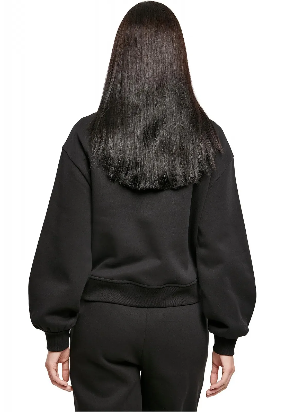 Женский свитшот Urban Classics Troyer Oversized с высоким воротом, фото №4