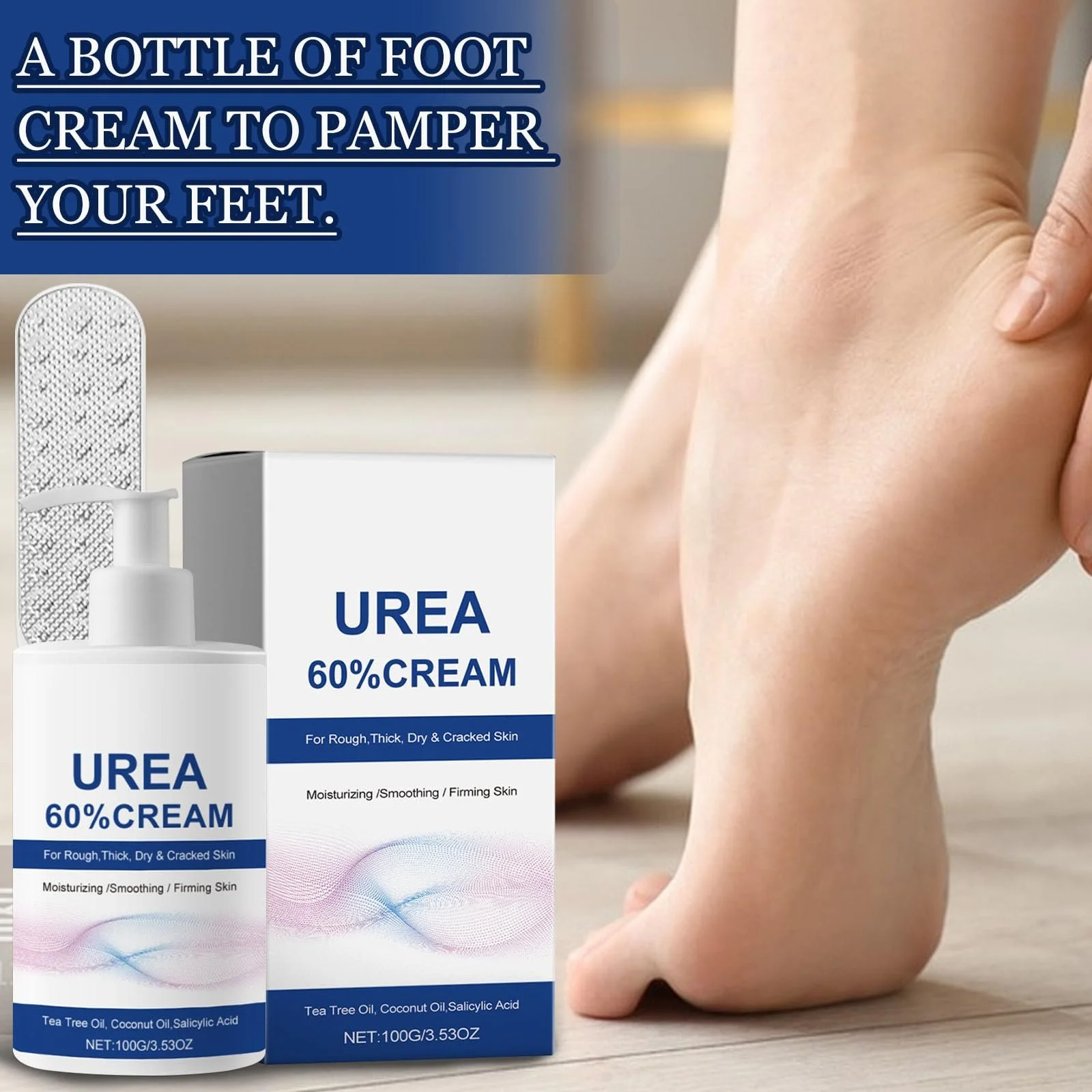 Крем для ног Urea Cream 60% с набором для ухода 100 г, фото №7