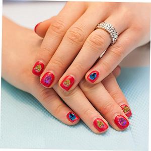 Наклейки Стрази на Нігті WOONEKY,C, Зміна Сумки, Хелловін, 3D, Блакитний Колір synthetic.ua - Фото 1