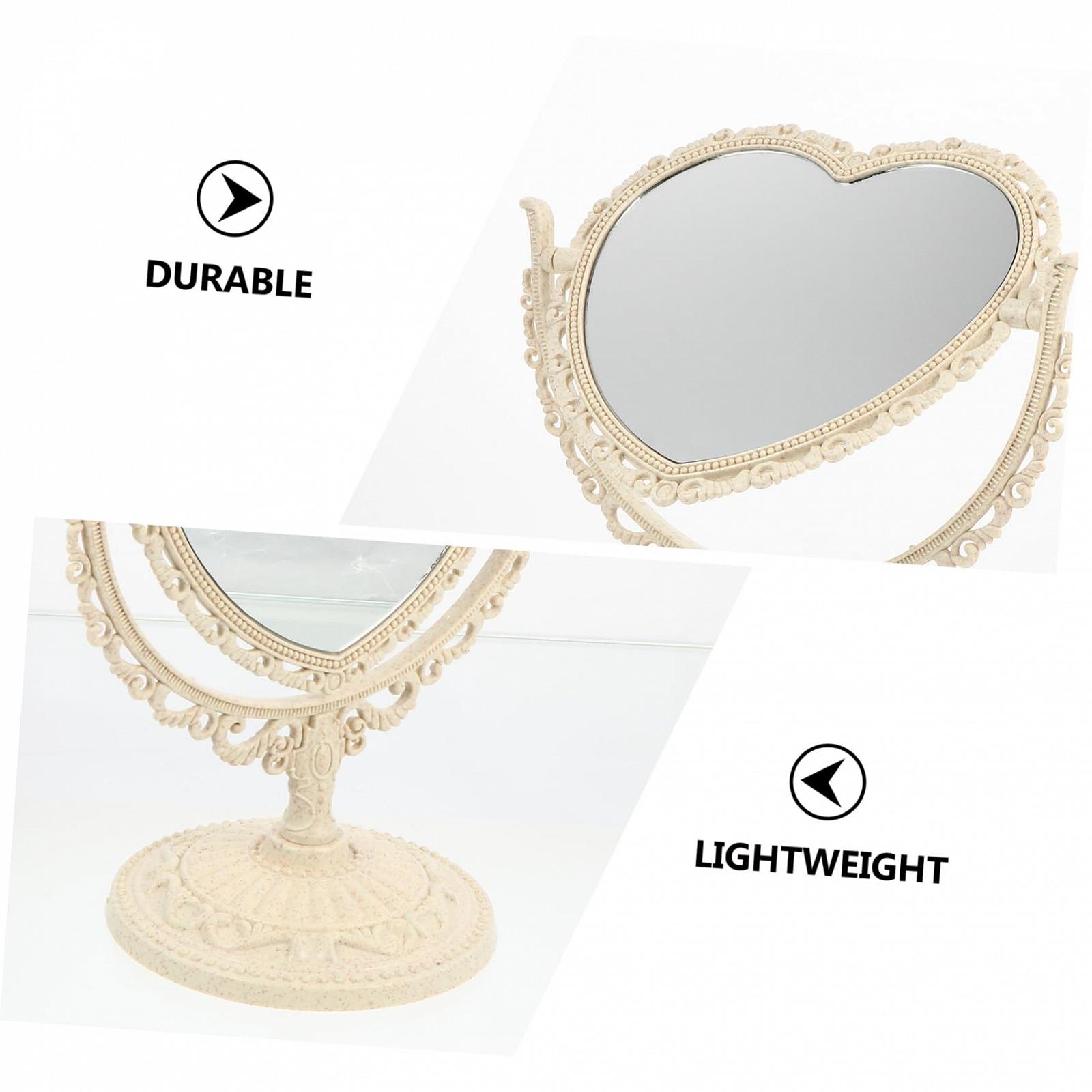 Зеркало POPETPOP Retro-косметическое Элегантный винтажный европейский пластиковое декоративное настольное, фото №6 Зеркало POPETPOP Retro-косметическое Элегантный винтажный европейский пластиковое декоративное настольное, фото №6
