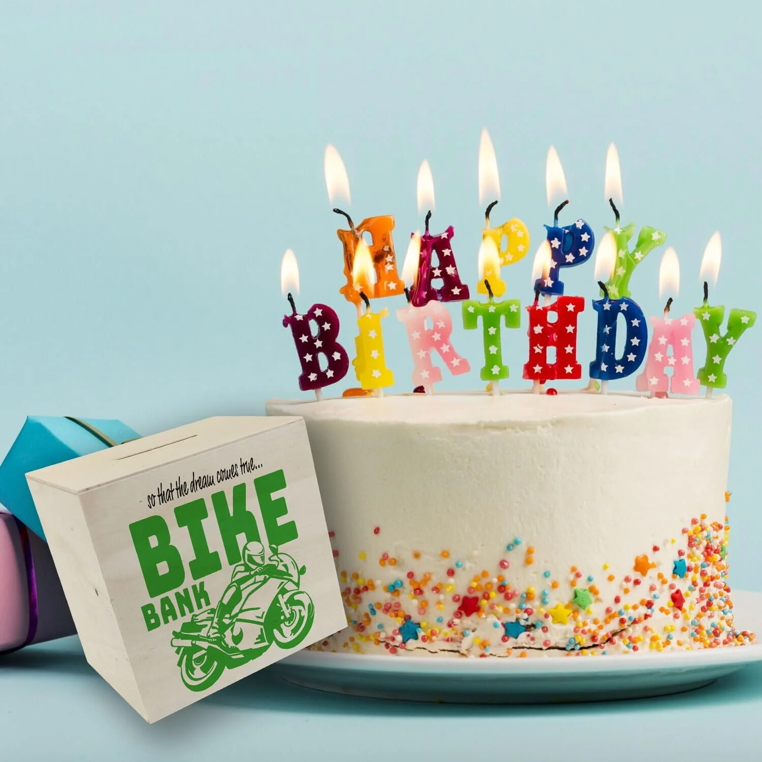 Скарбничка Bike Bank Дерев'яна Зелена Мотоцикл, фото №6