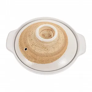 Керамическая кастрюля VALICLUD для курицы с рисом термостойкая в японском стиле с крышкой - Фото 1