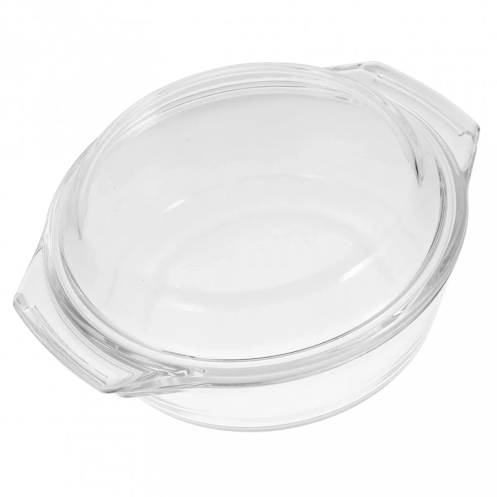Форма для запекания BESPORTBLE Стеклянная с крышкой и ручками Круглая Термостойкая, фото №1